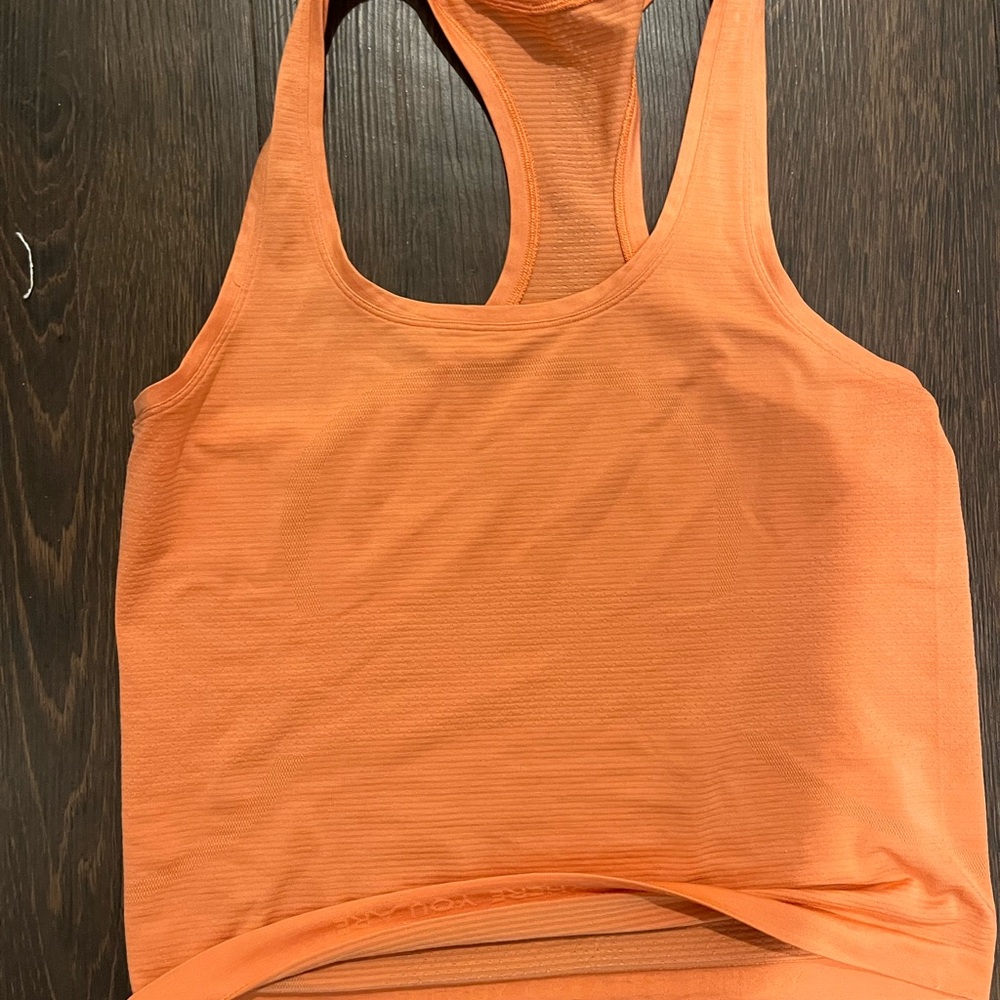 Orange Racerback Tank Top